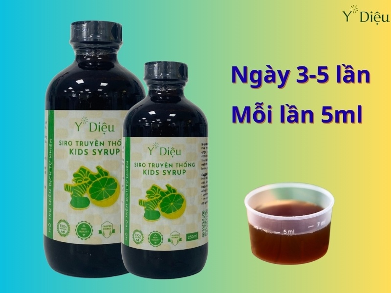 Nên dùng siro ho cho trẻ em đúng liều lượng như hướng dẫn